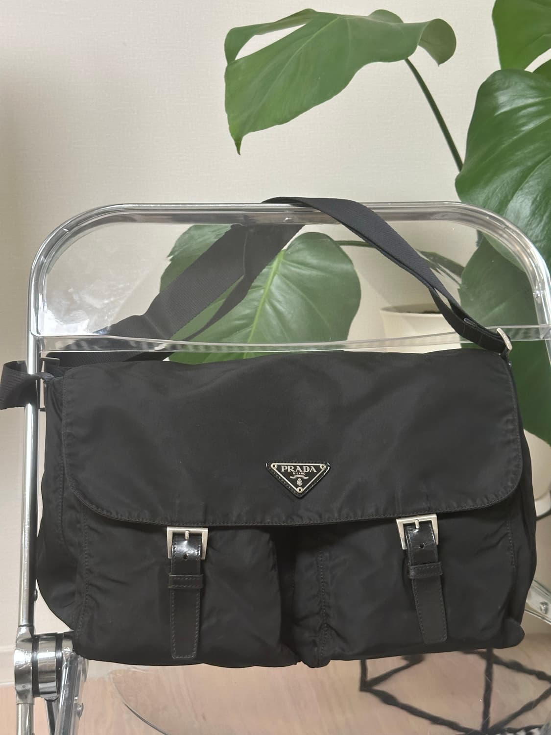 프라다 투포켓 포코노 메신저백 나일론 크로스백 상품이미지1