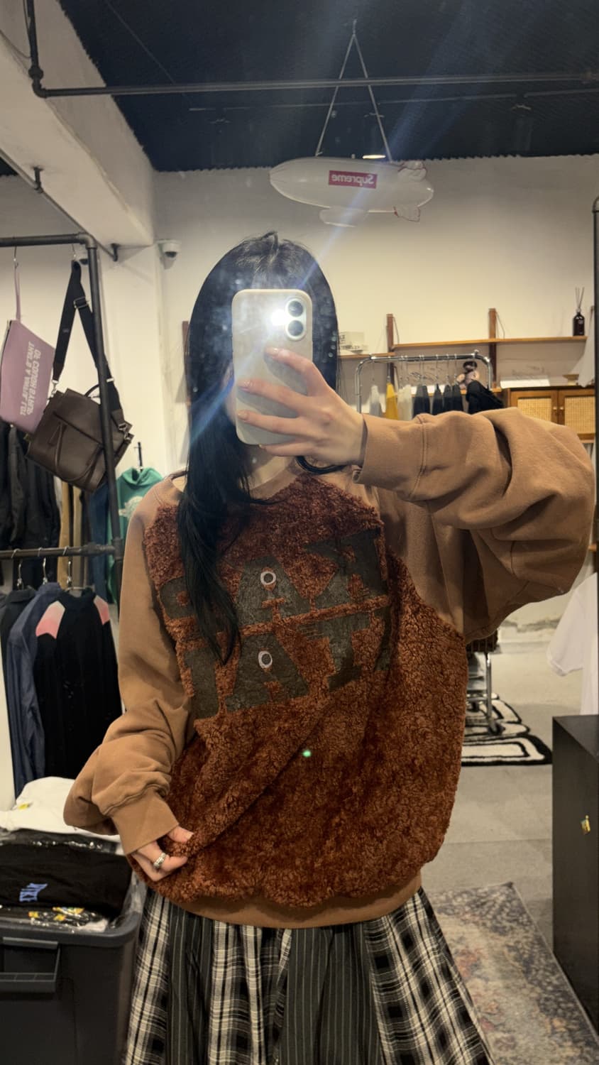 KAPITAL 30 Fleece × Fur Grizzly Sweat 상품이미지4