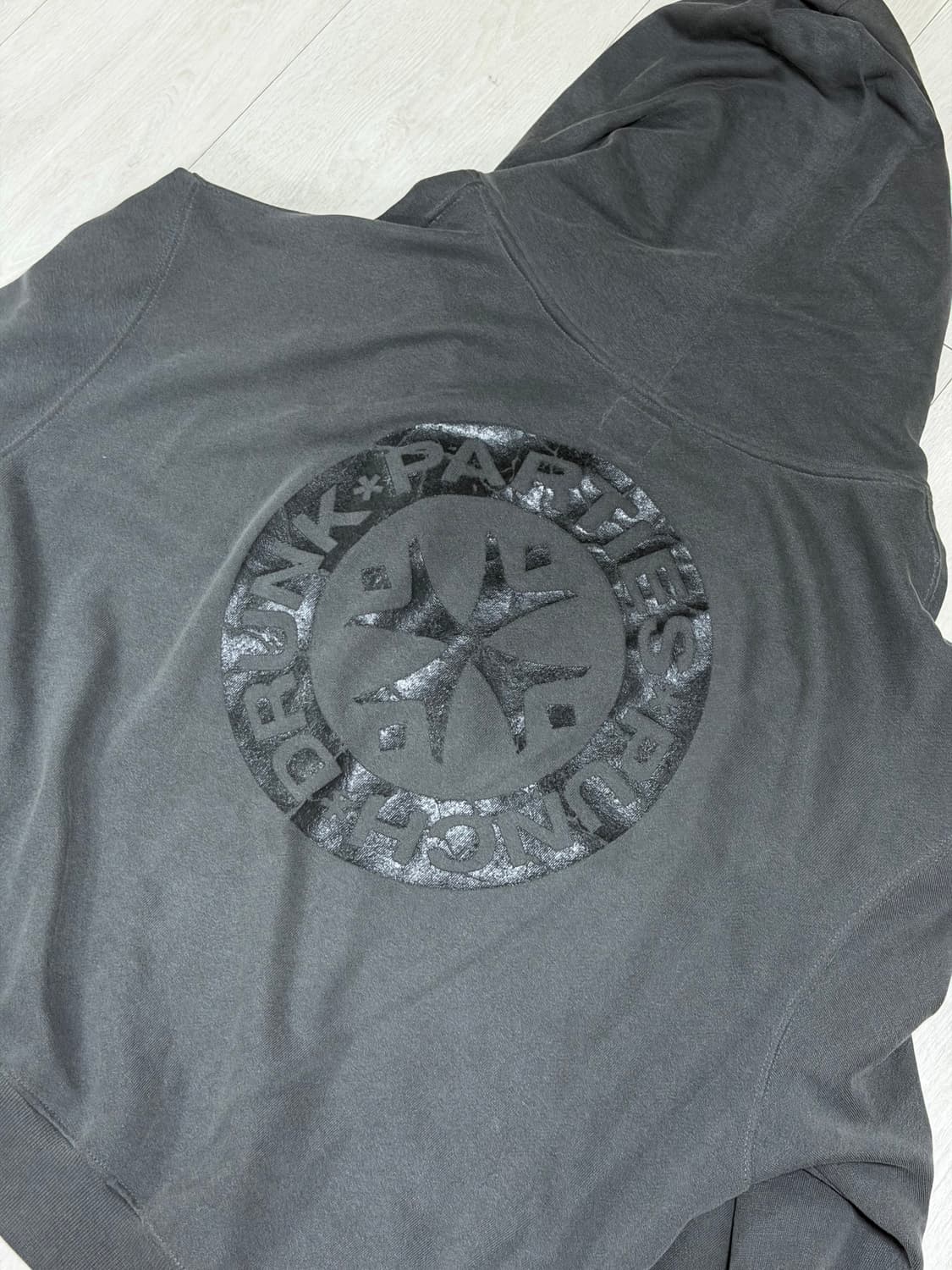 [2]펀치드렁크파티즈 후드집업 차콜 상품이미지6