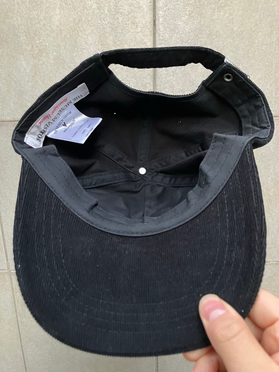 더뮤지엄비지터 존버거맨 코듀로이 볼캡 캡 모자 상품이미지3