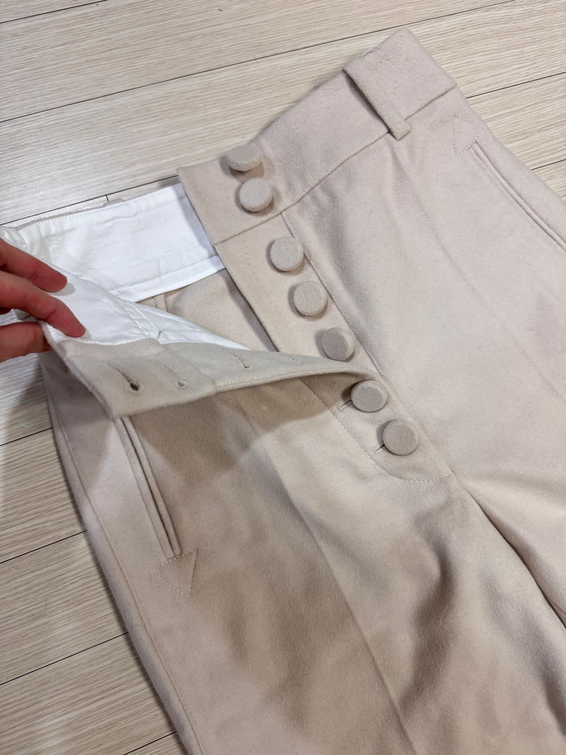 66 새상품 조셉 Joseph 정가120 캐시미어 울 정장 팬츠 겨울바지 상품이미지8