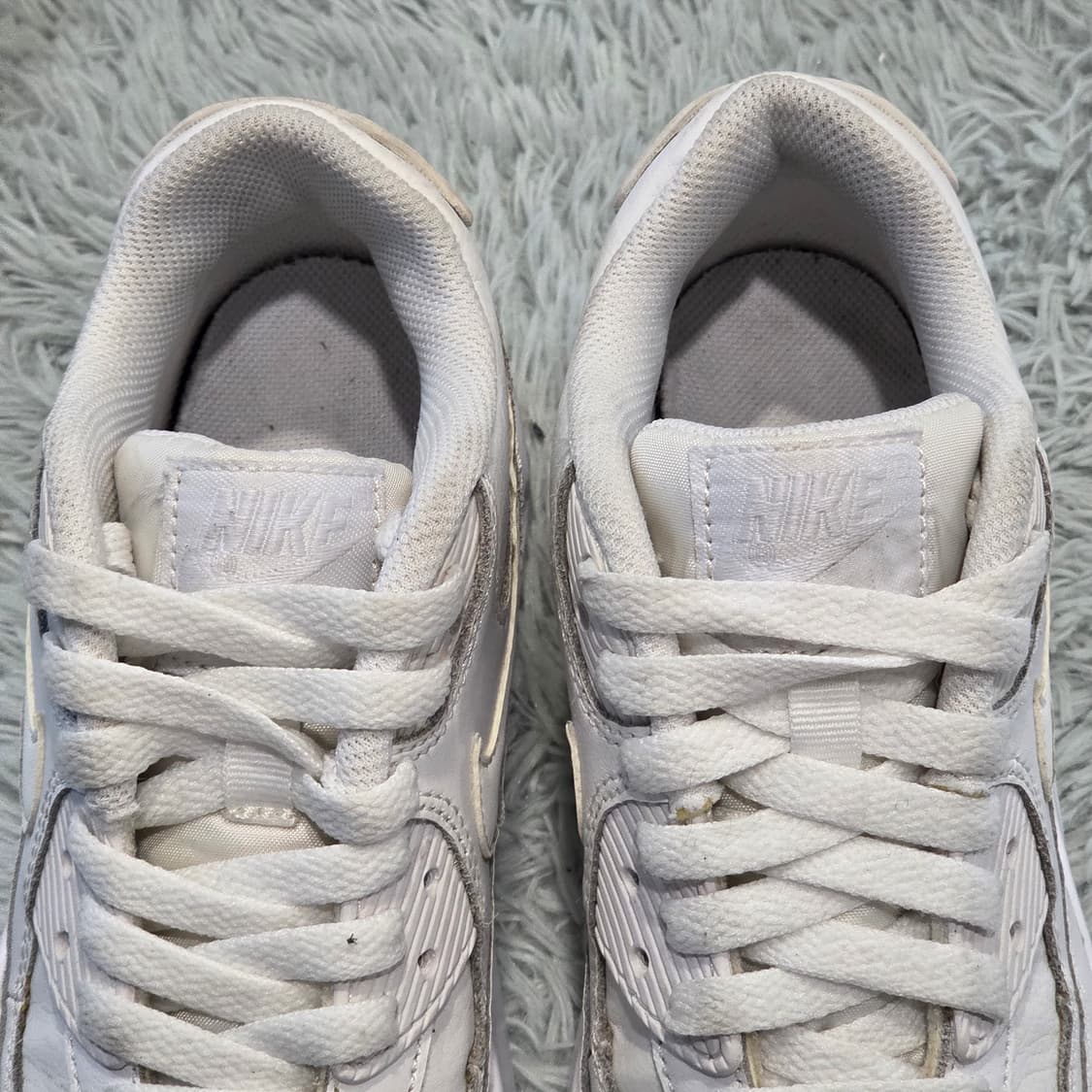 2a-26:나이키 에어맥스 90 화이트 (22.5cm)-상태굿 상품이미지9