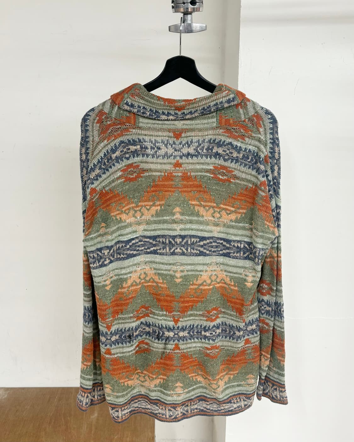 데님앤 서플라이 랄프로렌 아즈텍 패턴 니트 가디건 상품이미지6