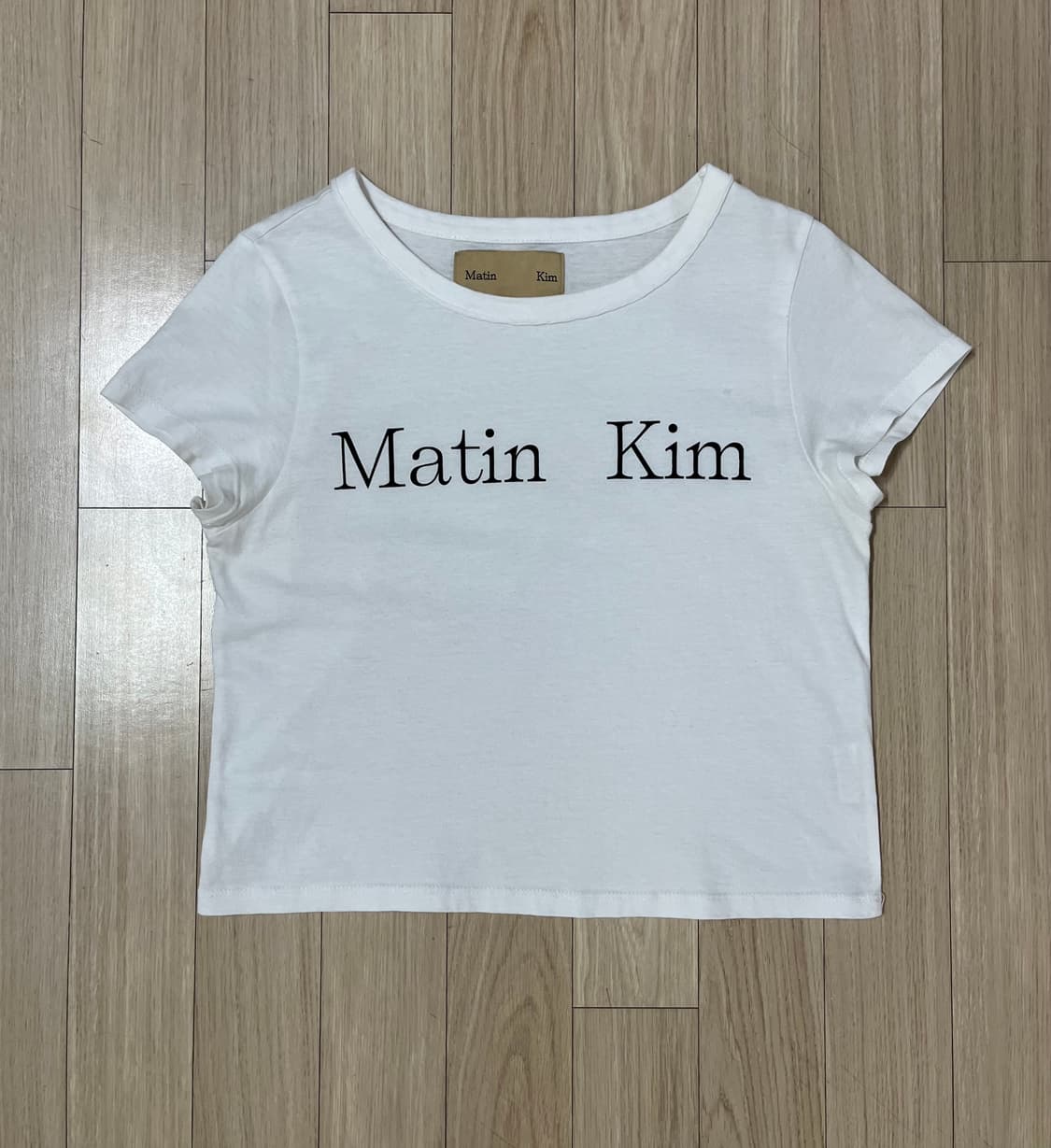 마뗑킴 크롭 반팔티 상품이미지3