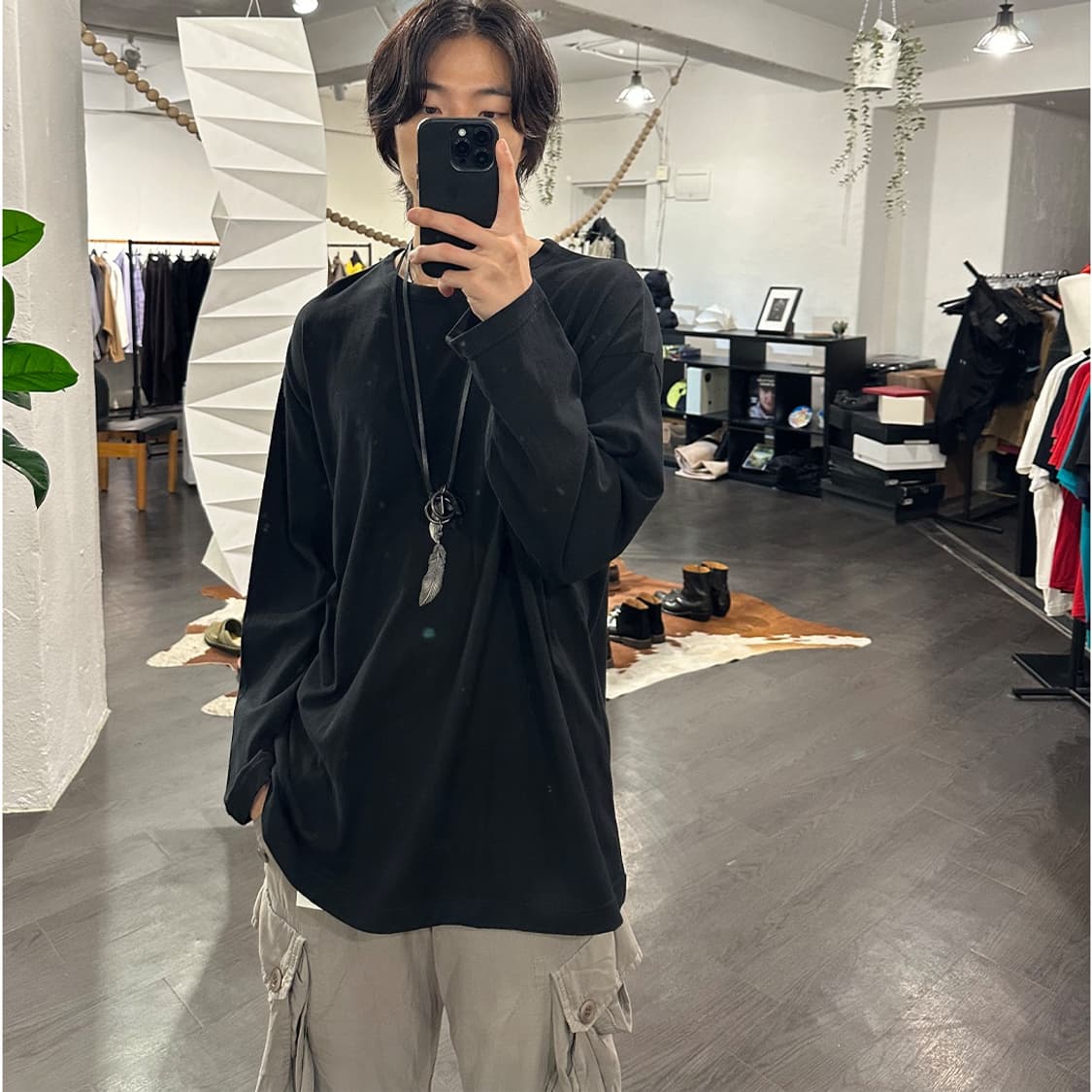 요지야마모토 오버사이즈 롱슬리브 상품이미지3