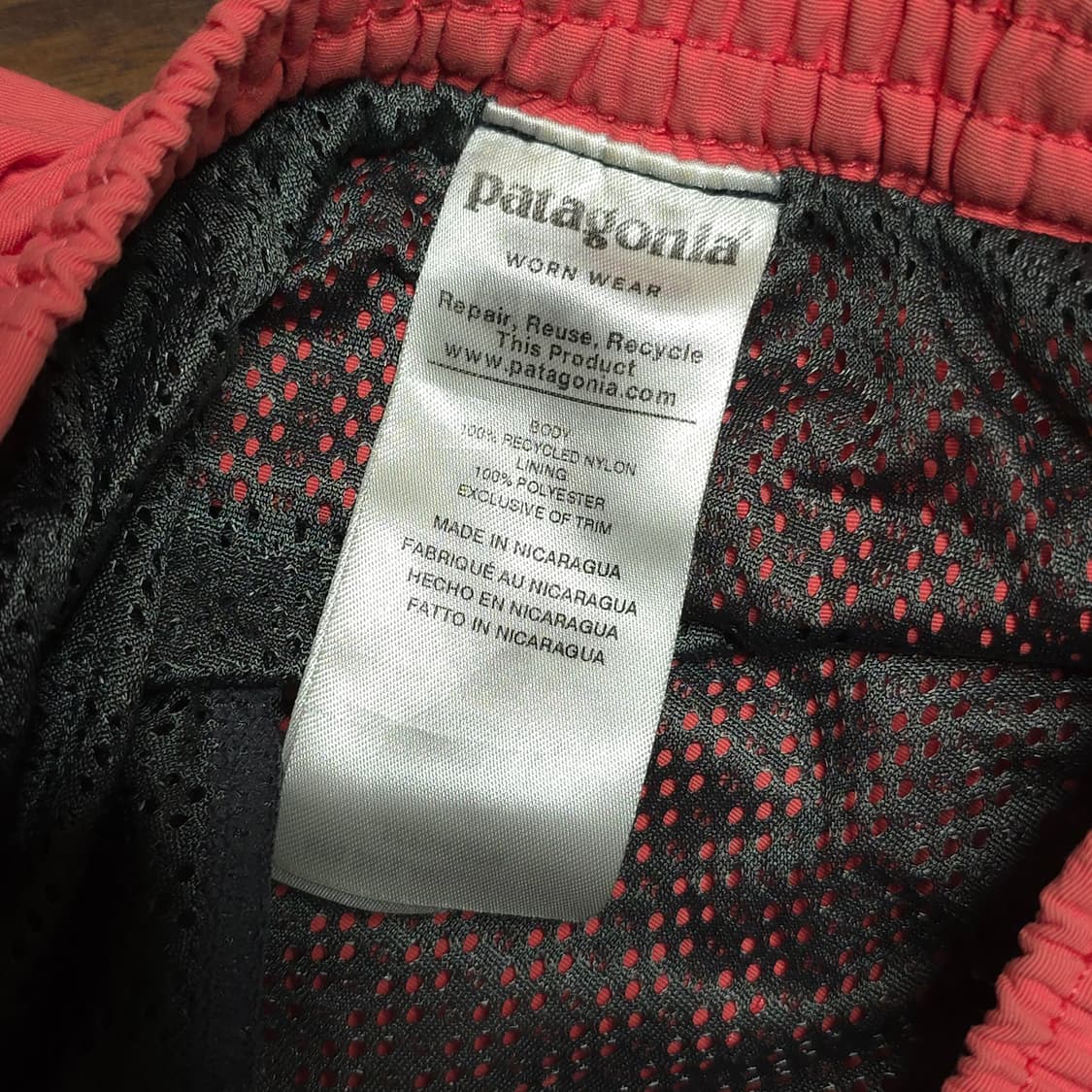 [S]파타고니아 배기스 5인치 쇼츠 팬츠 다홍색 상품이미지3