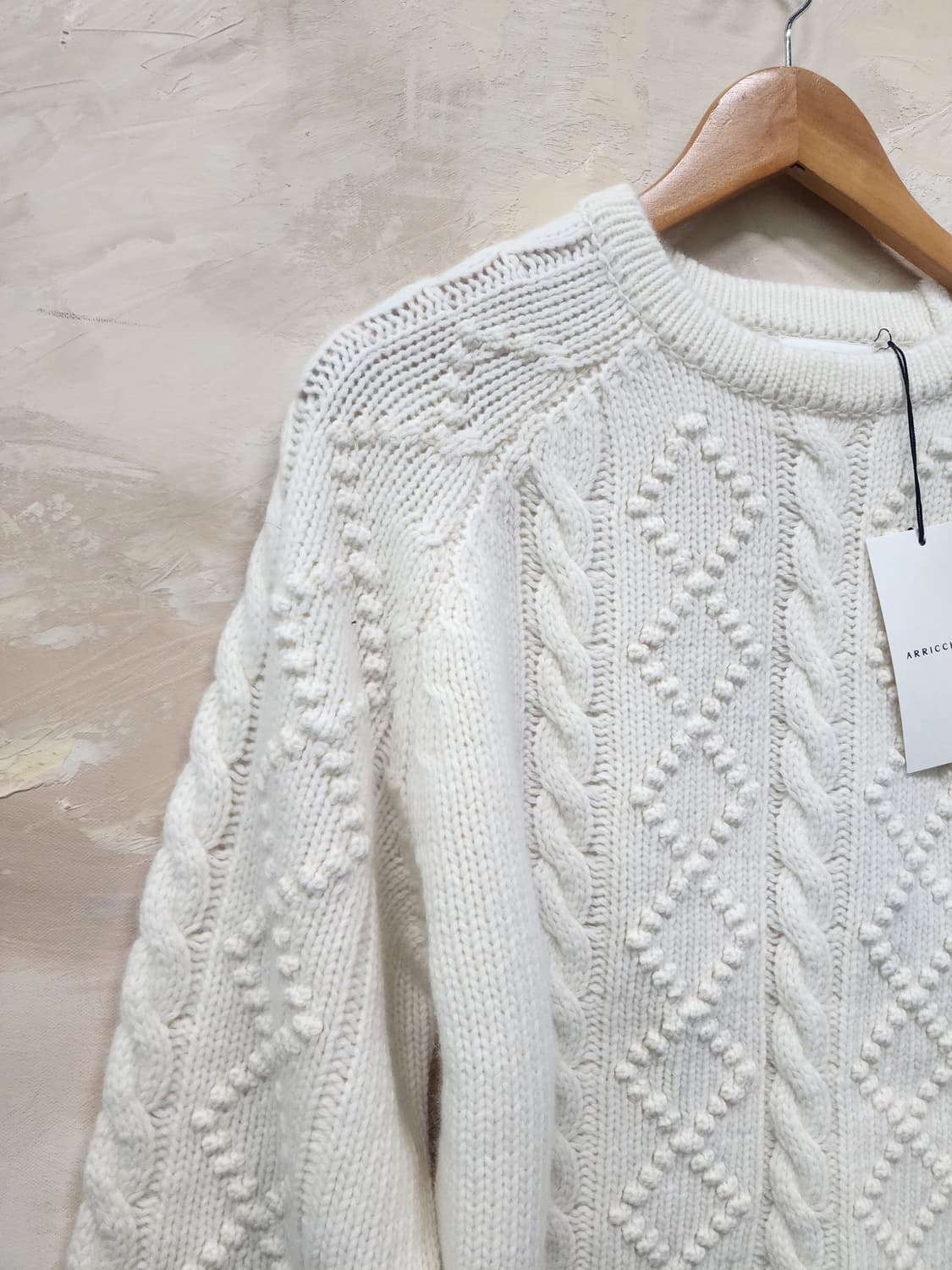 새상품 꽈배기 퐁퐁 니트 상품이미지2