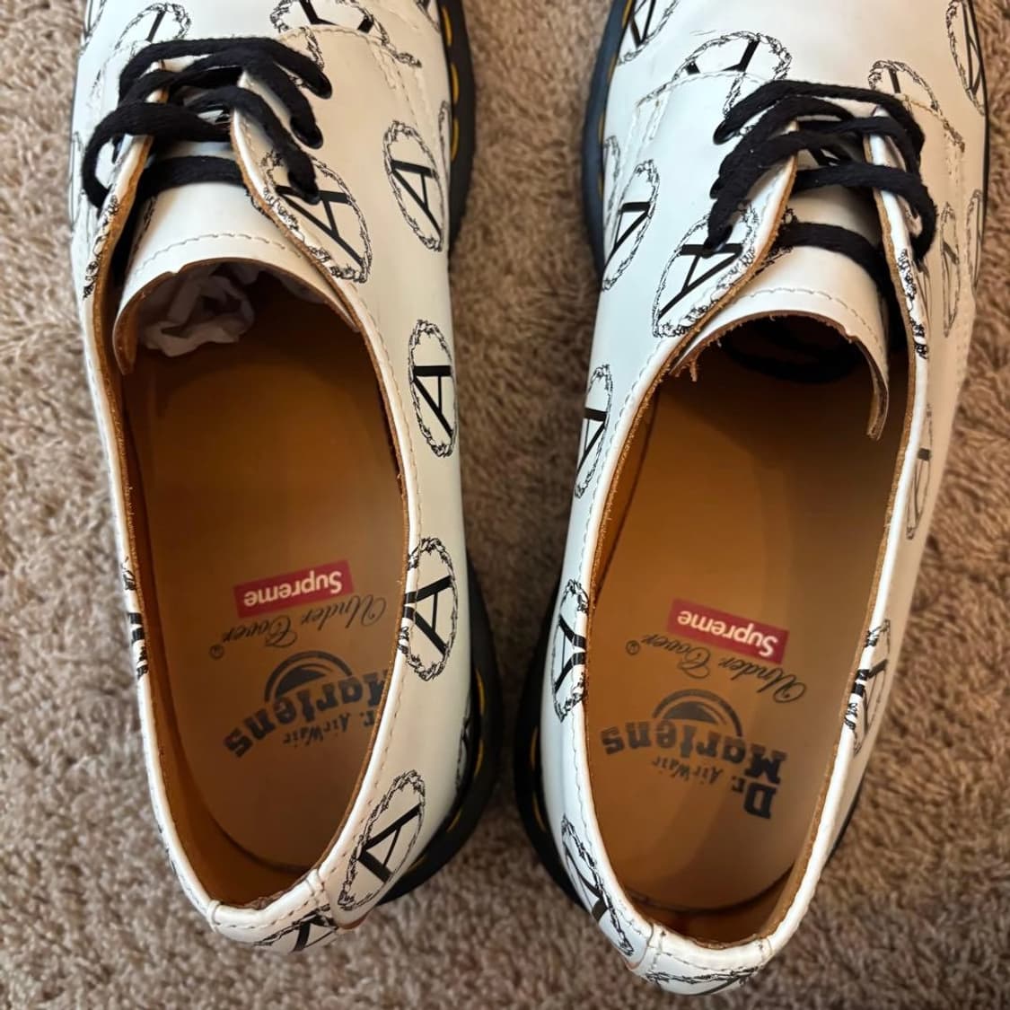 닥터마틴 x 슈프림 x 언더커버 아나키 3홀 슈즈 화이트 260 상품이미지6