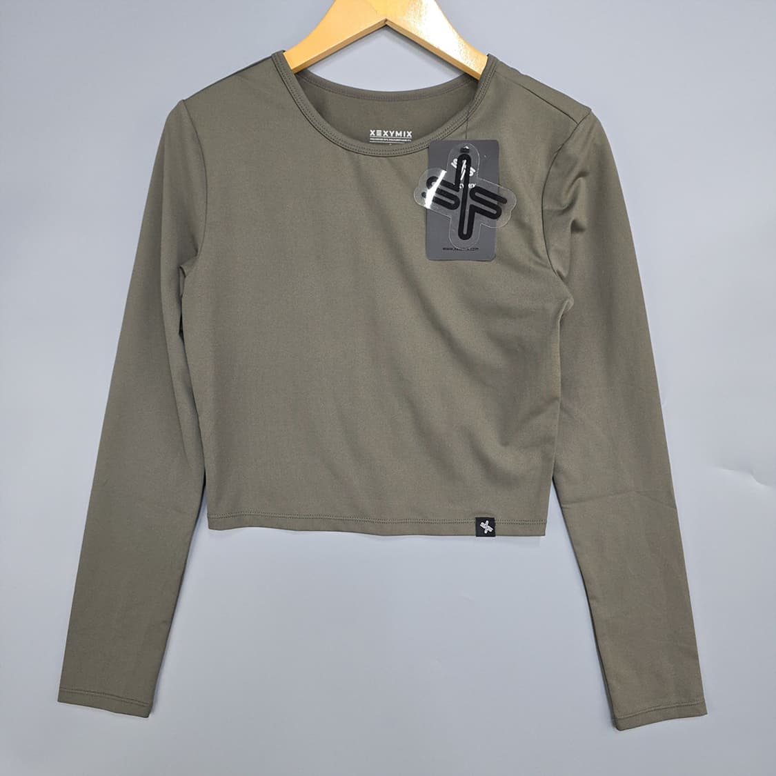 젝시믹스(XEXYMIX) 롱슬리브 크롭탑 S 상품이미지1