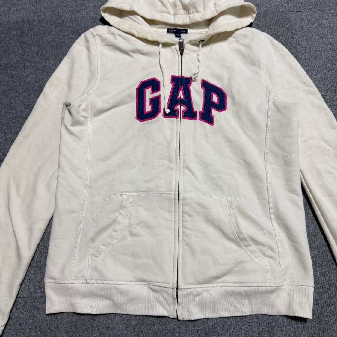 갭 화이트 후드집업 m 상품이미지2