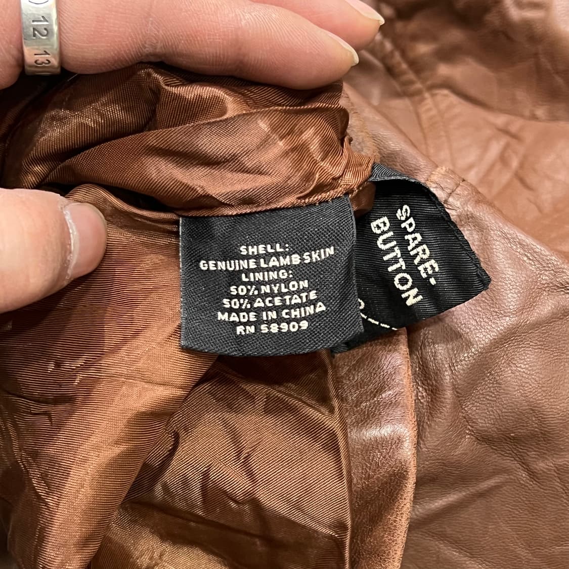  무라노 램스킨 레더 자켓 y14982 상품이미지9