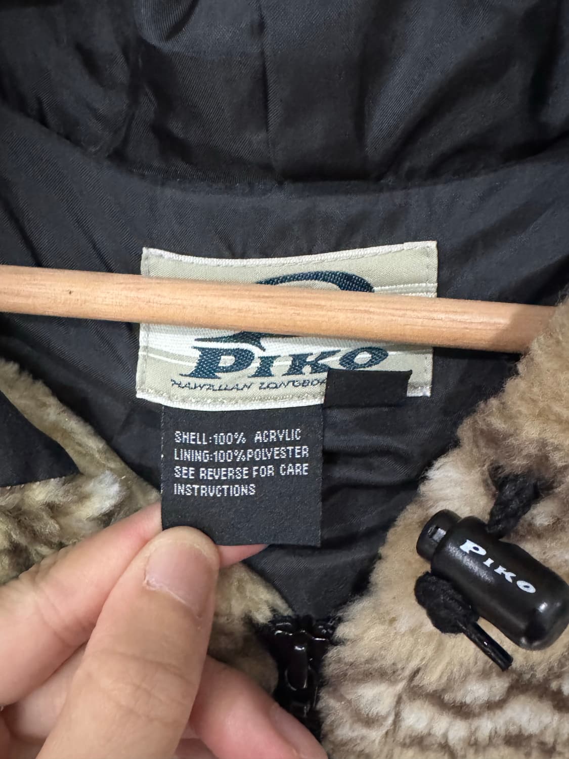 Piko 피코 패턴 플리스 후드집업  상품이미지3