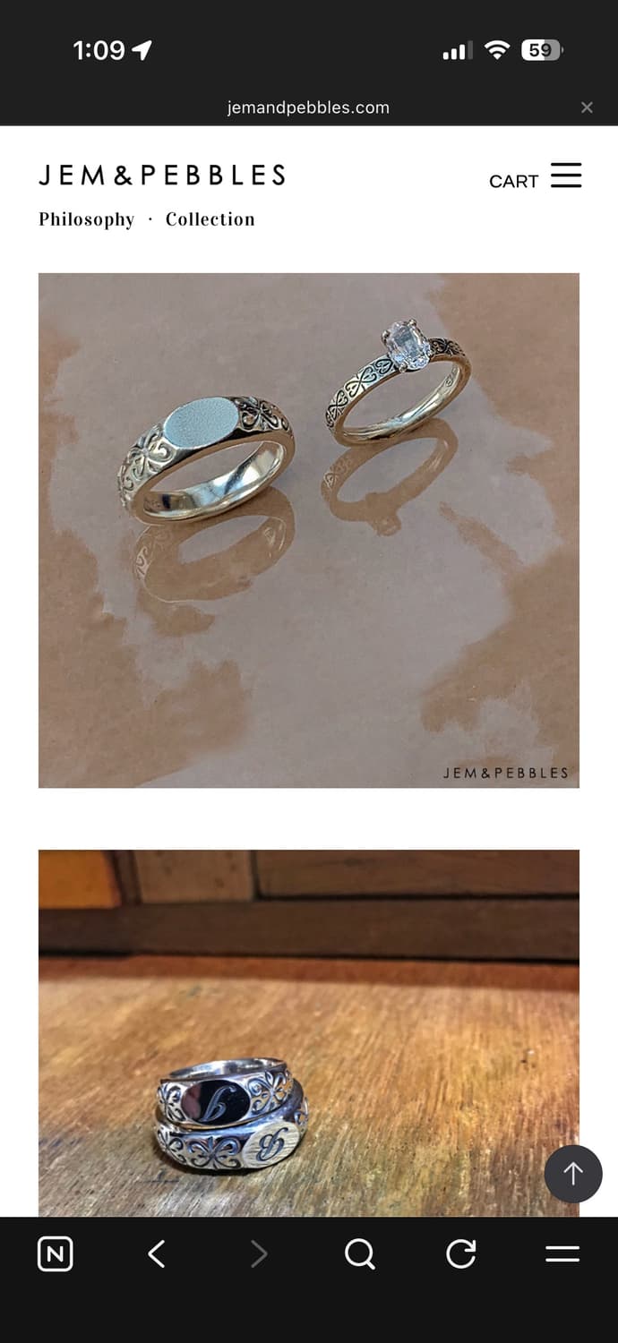 젬앤페블스 innocent ring 12.5호 USED 상품이미지2