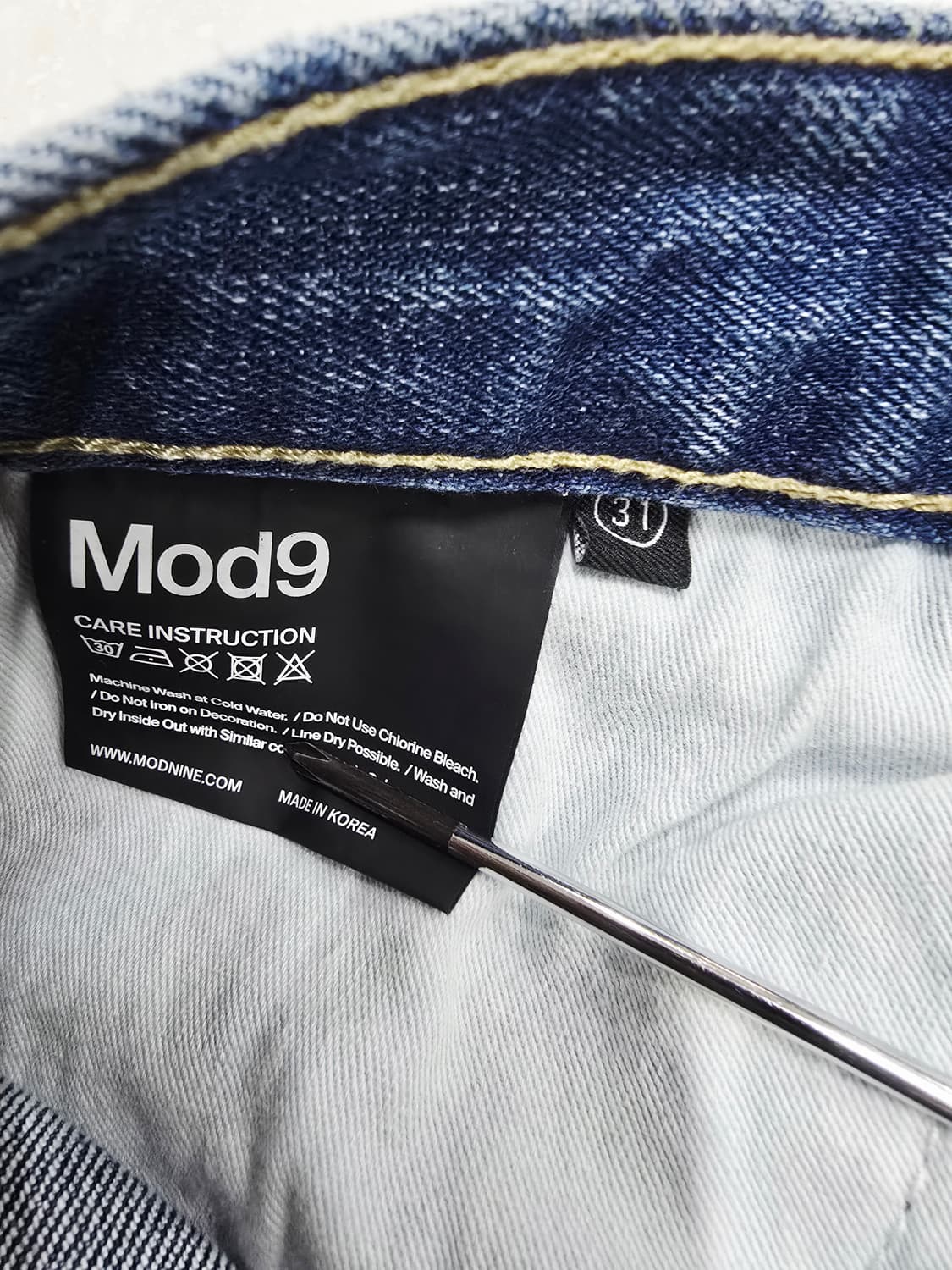 모드나인 워싱 데님 청바지31 상품이미지10