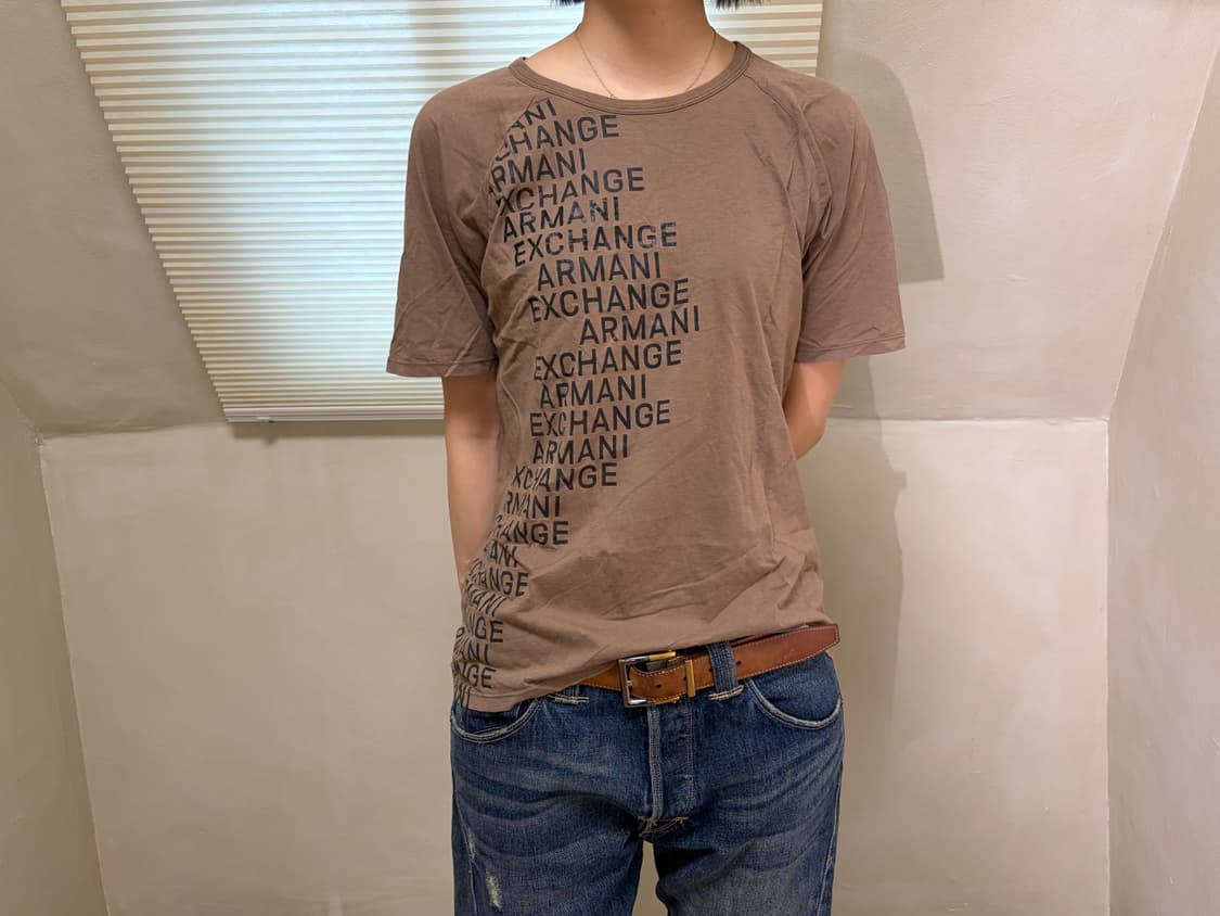 아르마니 익스체인지 로고 티셔츠 상품이미지2
