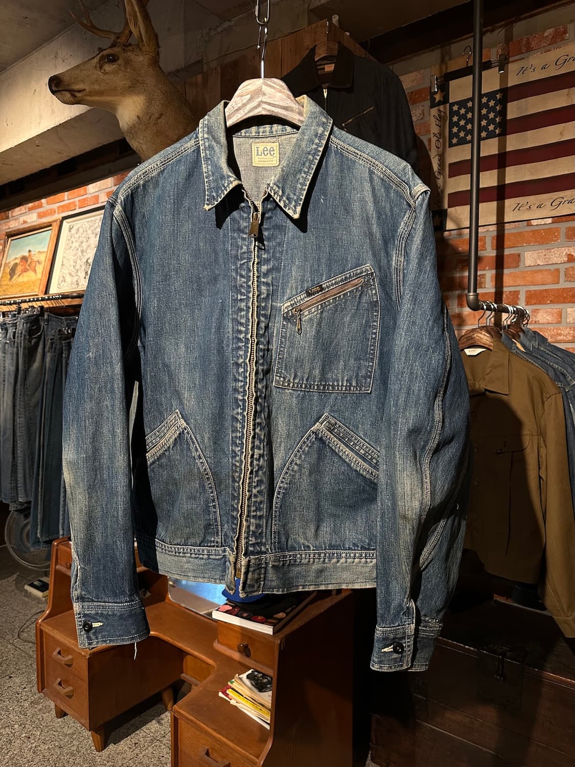 70s USA LEE 91-B Denim Work Jacket 상품이미지2
