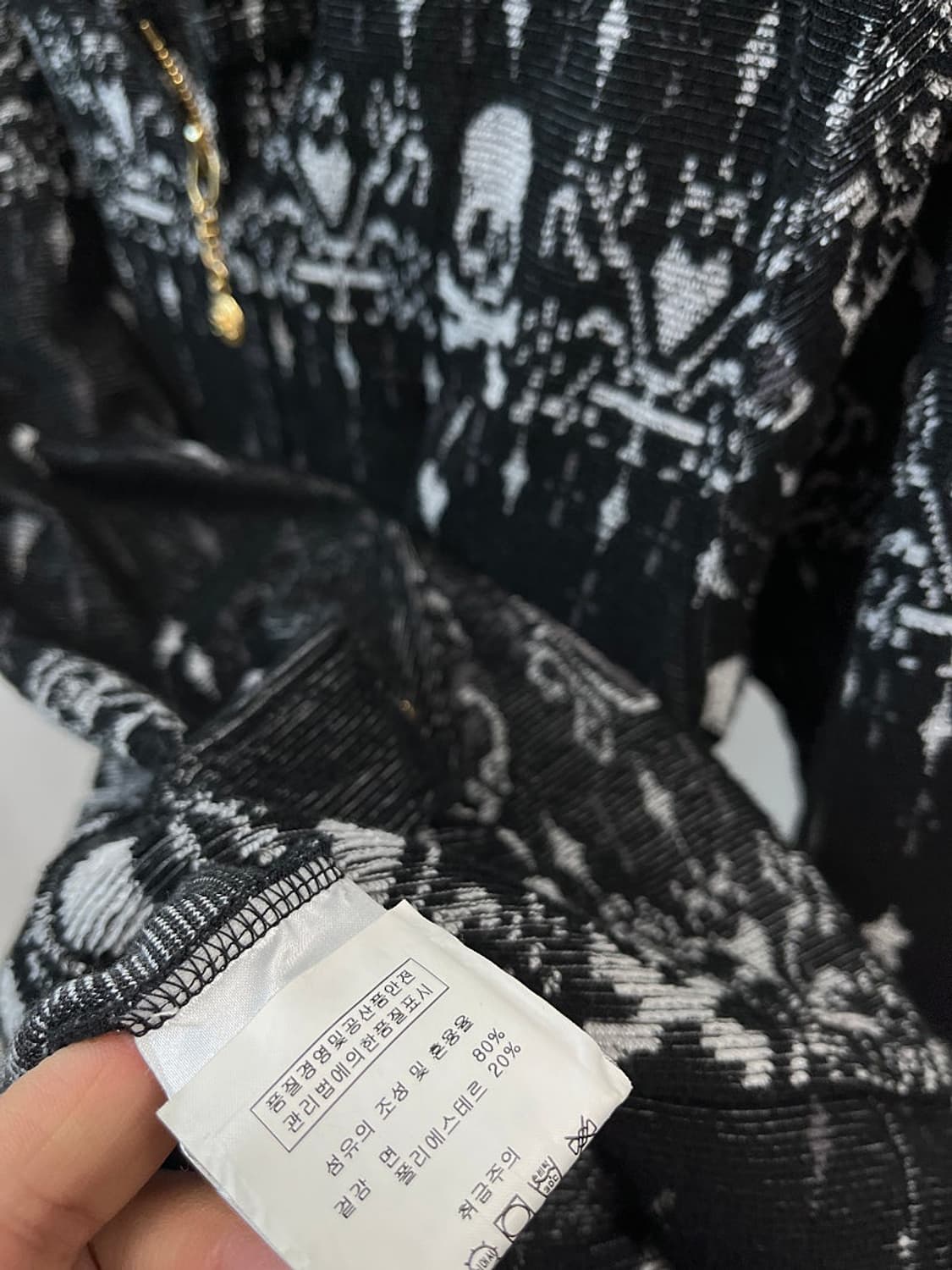 여) Roen 00s 벨벳 토끼 후드집업  상품이미지6