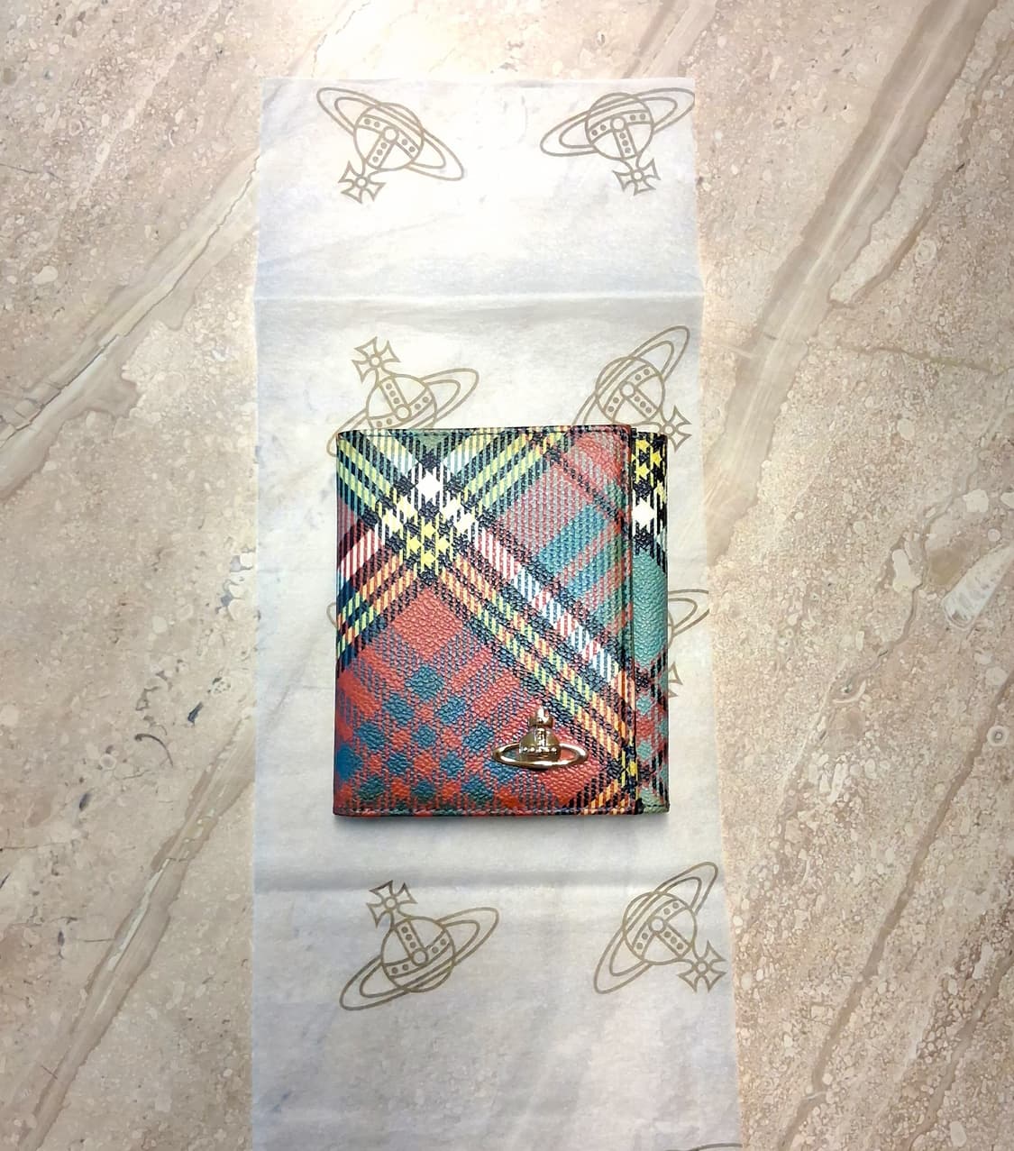 비비안 웨스트우드 타탄체크 반지갑 (새상품) 상품이미지4