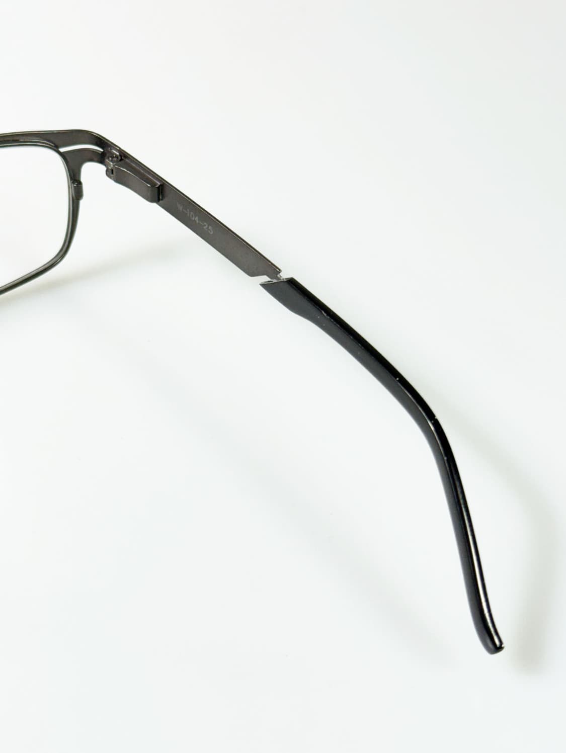 90s WILSON 다크 그레이 메탈릭 스퀘어 빈티지 안경 상품이미지6