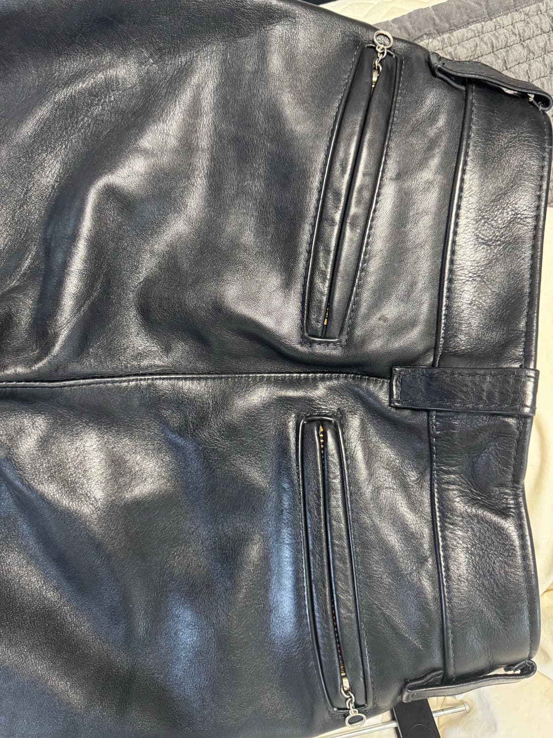 밴슨 레더 팬츠 상품이미지3