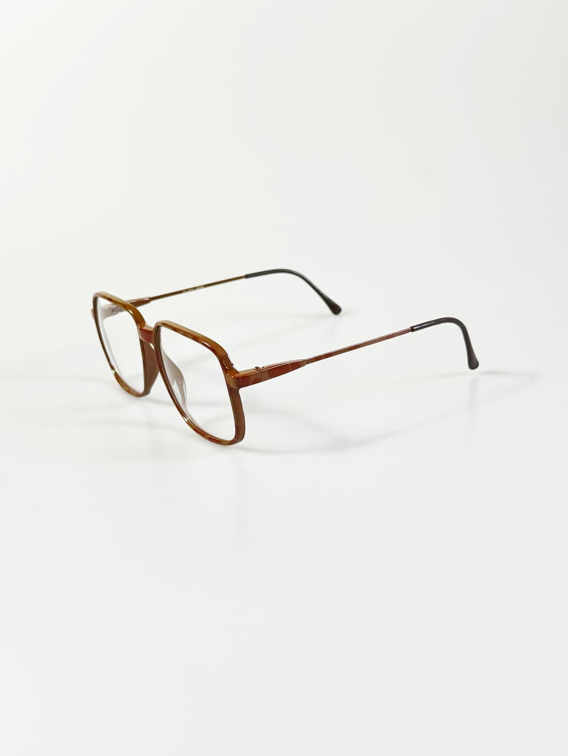 80s ALAN 브라운 뿔테 레트로 스퀘어 빈티지 안경 상품이미지4