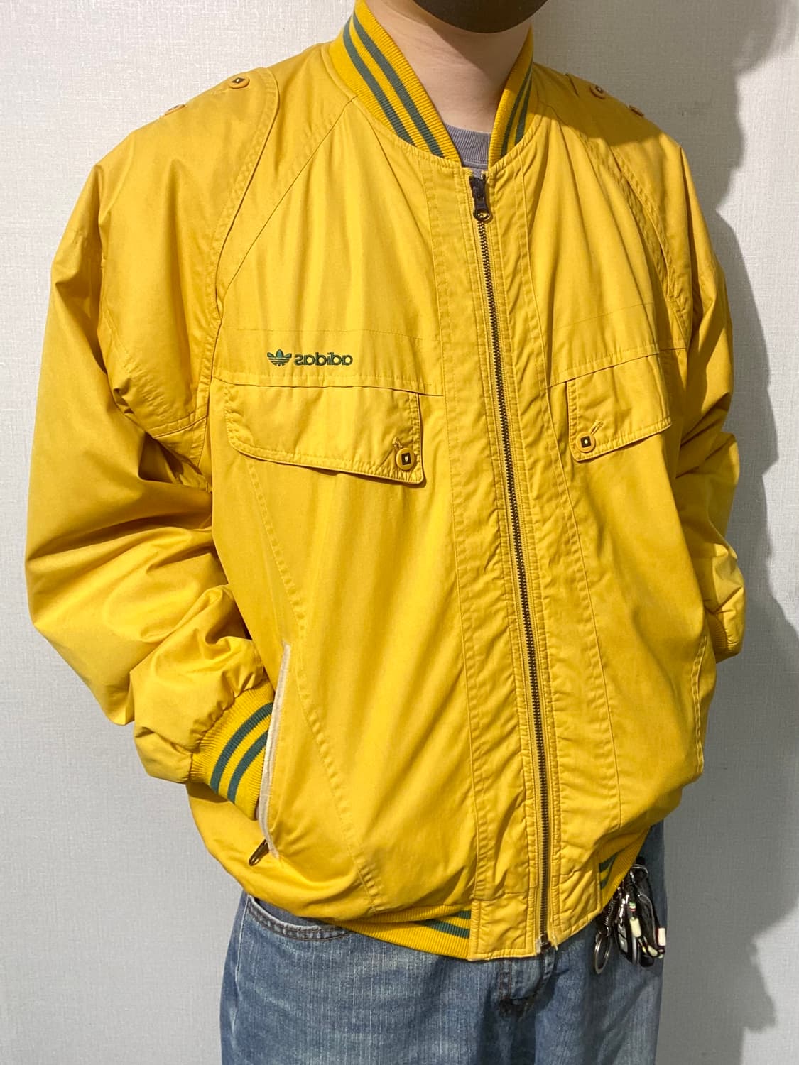 [L-XL] 80s Adidas 아디다스 어센틱 라인 올드스쿨 봄버자켓 상품이미지9