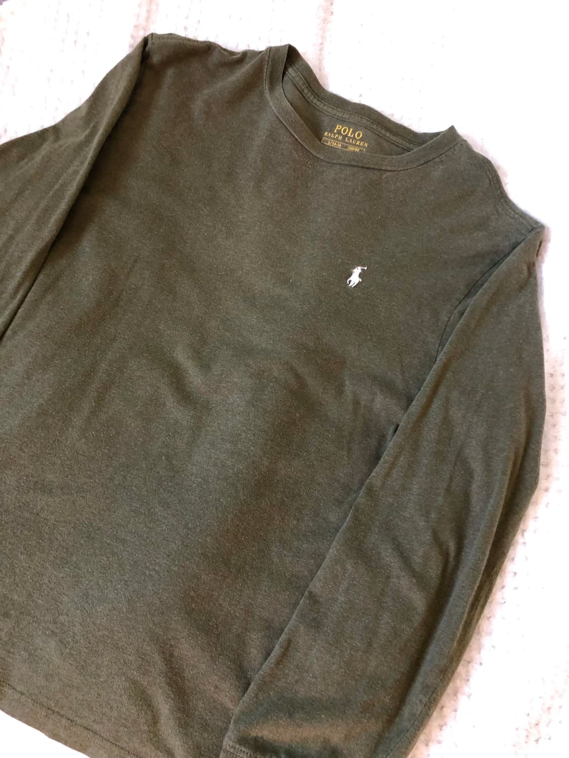 폴로 랄프로렌 빈티지 롱슬리브 올리브 카키  상품이미지2
