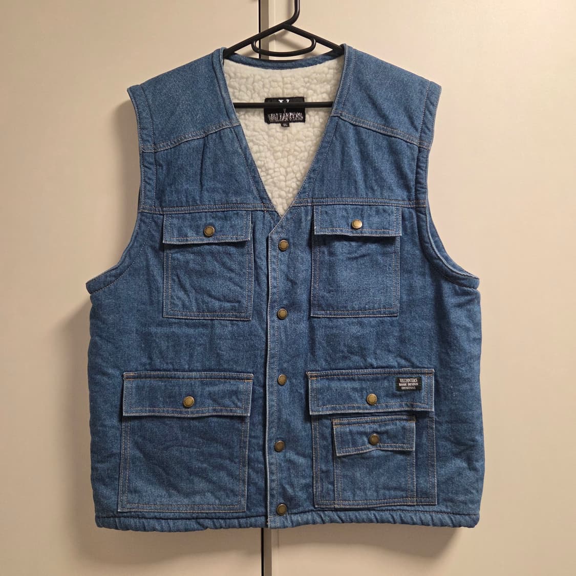 Valiantas 플리스 워크 데님 베스트 조끼 L(100) 상품이미지1