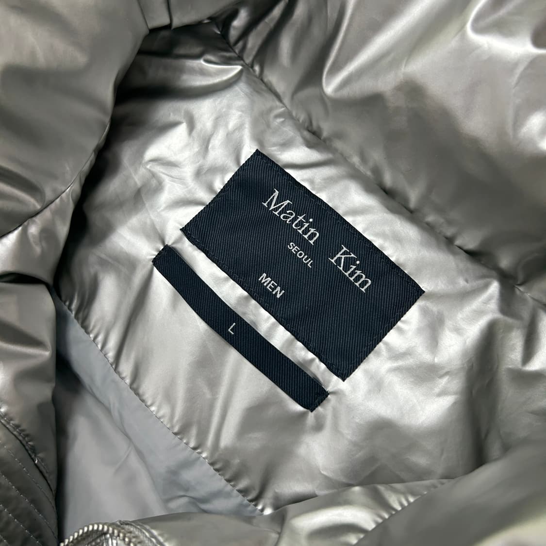 마뗑킴 실버 덕다운 패딩조끼(L) 상품이미지2