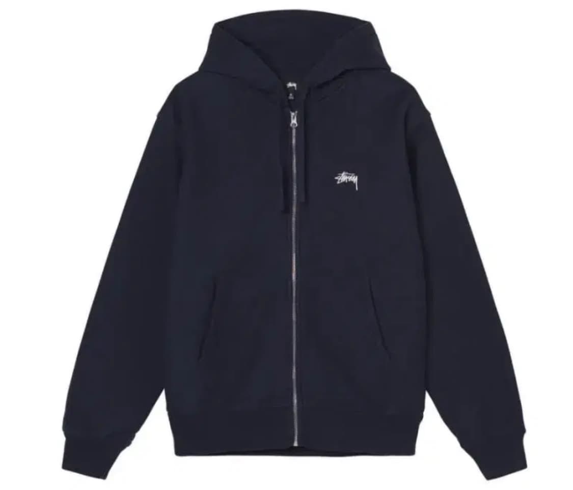 스투시 후드집업 네이비 m 상품이미지1
