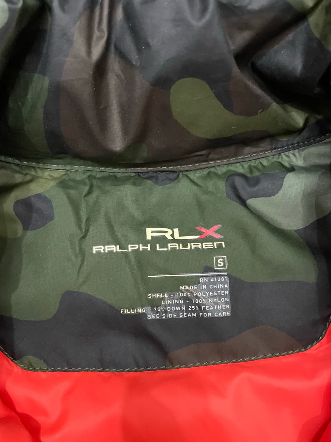 폴로 랄프로렌 RLX 카모 다운 푸퍼 베스트 패딩조끼 상품이미지6