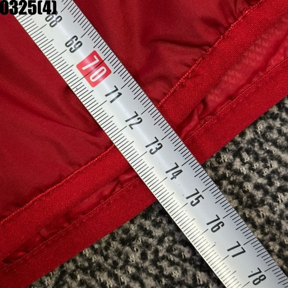 M 나이키 후드 패딩 점퍼 레드/블랙 0325(4) 상품이미지7