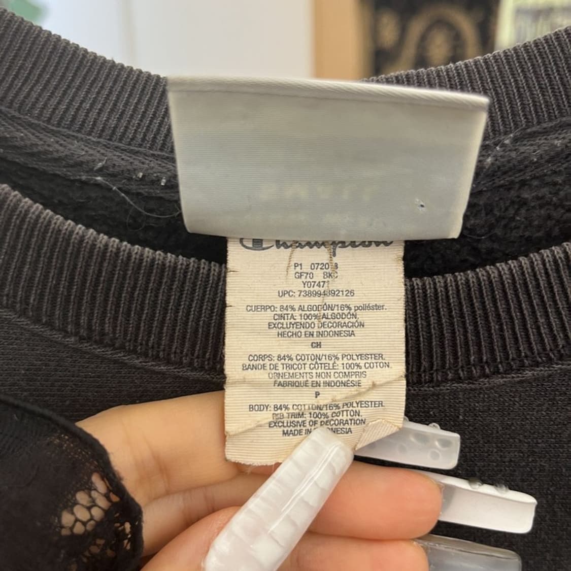 챔피온 올드스쿨 캐주얼 빈티지 빅자수로고 맨투맨 S C10958 상품이미지6