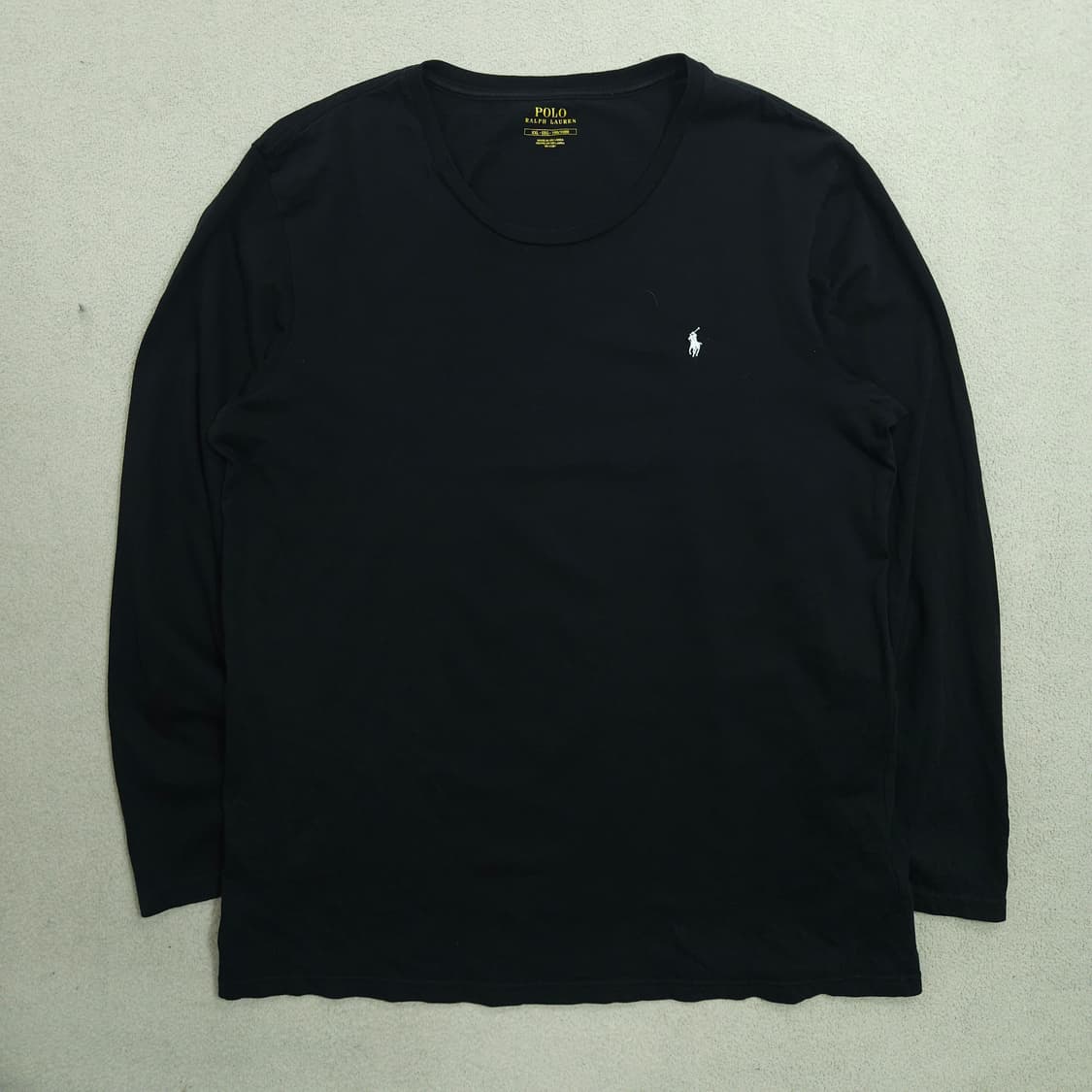 폴로 랄프 로렌 긴팔티 XXL 블랙 상품이미지2