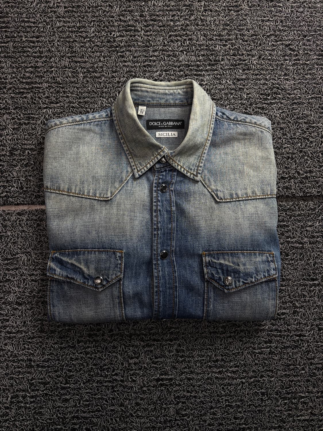 00s 돌체엔가바나 아카이브 웨스턴 데님 셔츠 1701 상품이미지1
