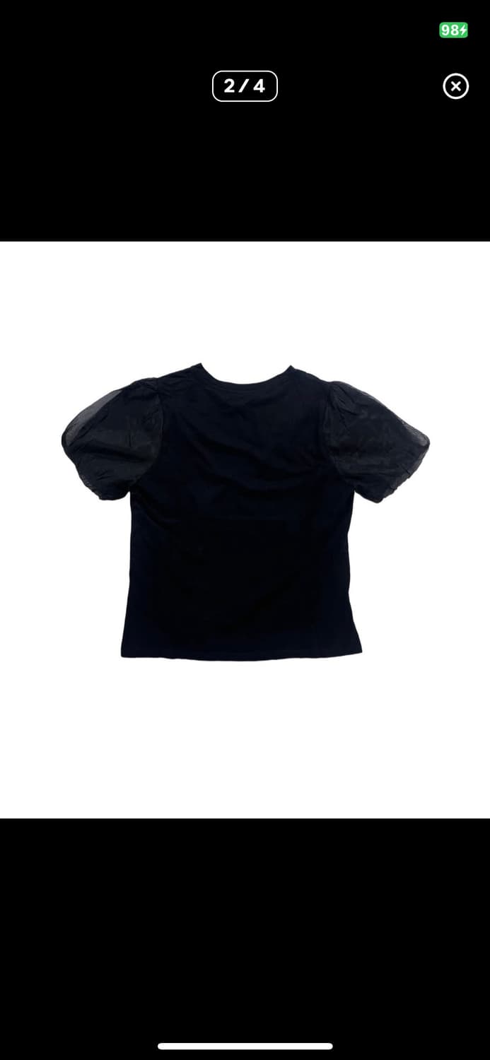 platinumtreasure 블랙 플라워 티셔츠 상품이미지2