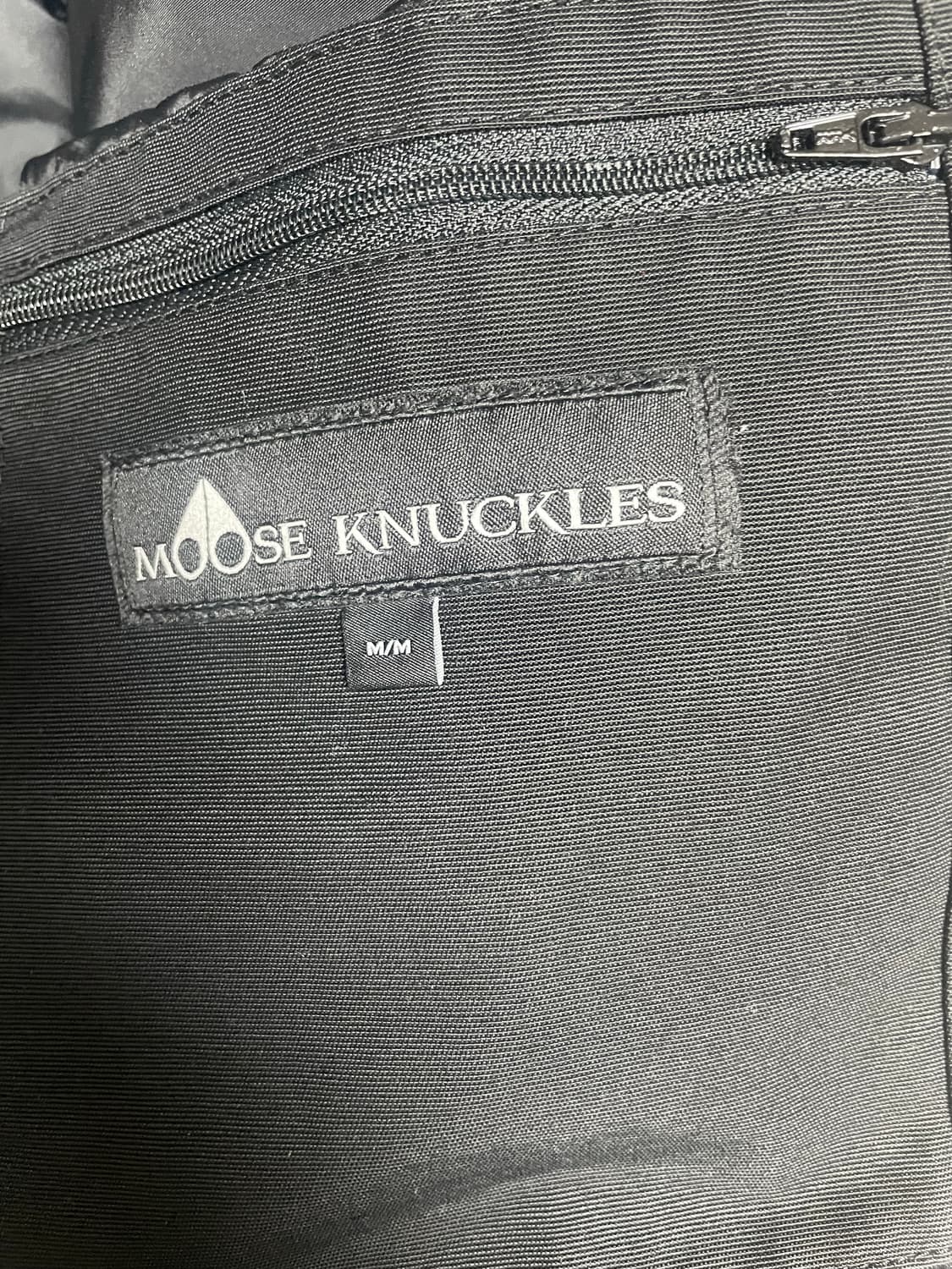 파워정품) 신형 21fw무스너클 쓰리쿼터 남성 블랙 패딩 M 상품이미지3