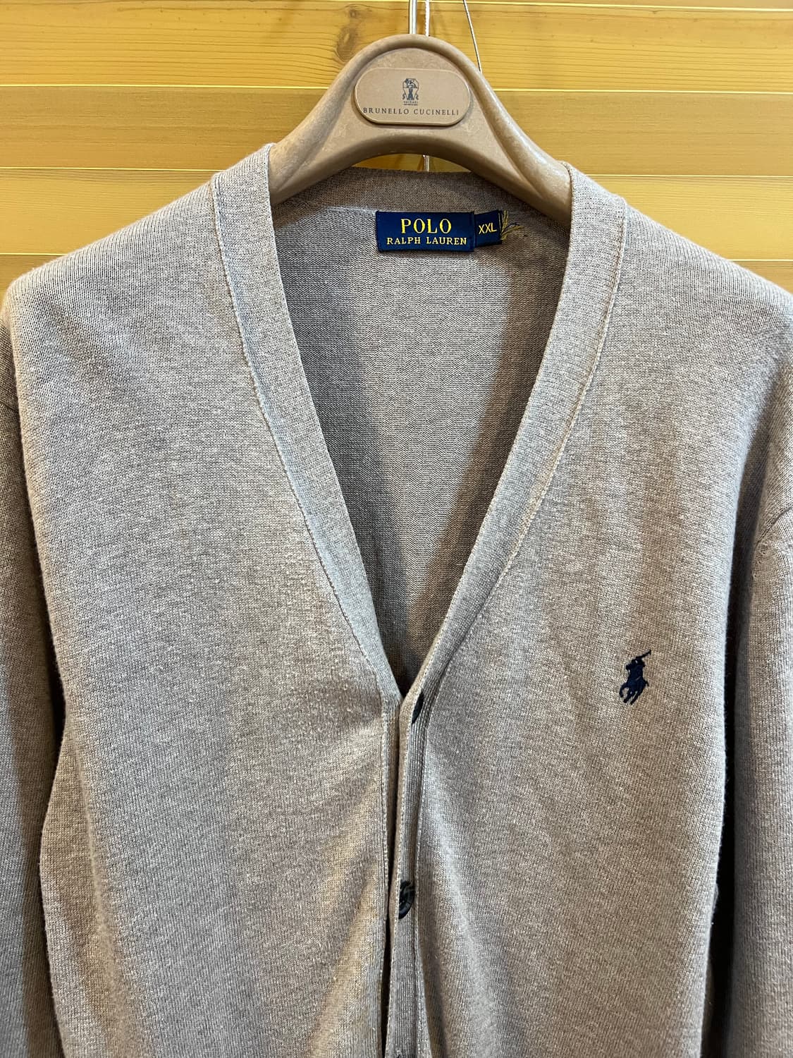 폴로랄프로렌 오트밀베이지 브이넥니트가디건 상품이미지2