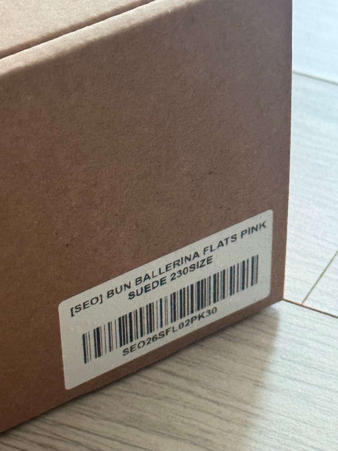 에스이오 번 발레리나 핑크 스웨이드 픗랫슈즈 상품이미지4
