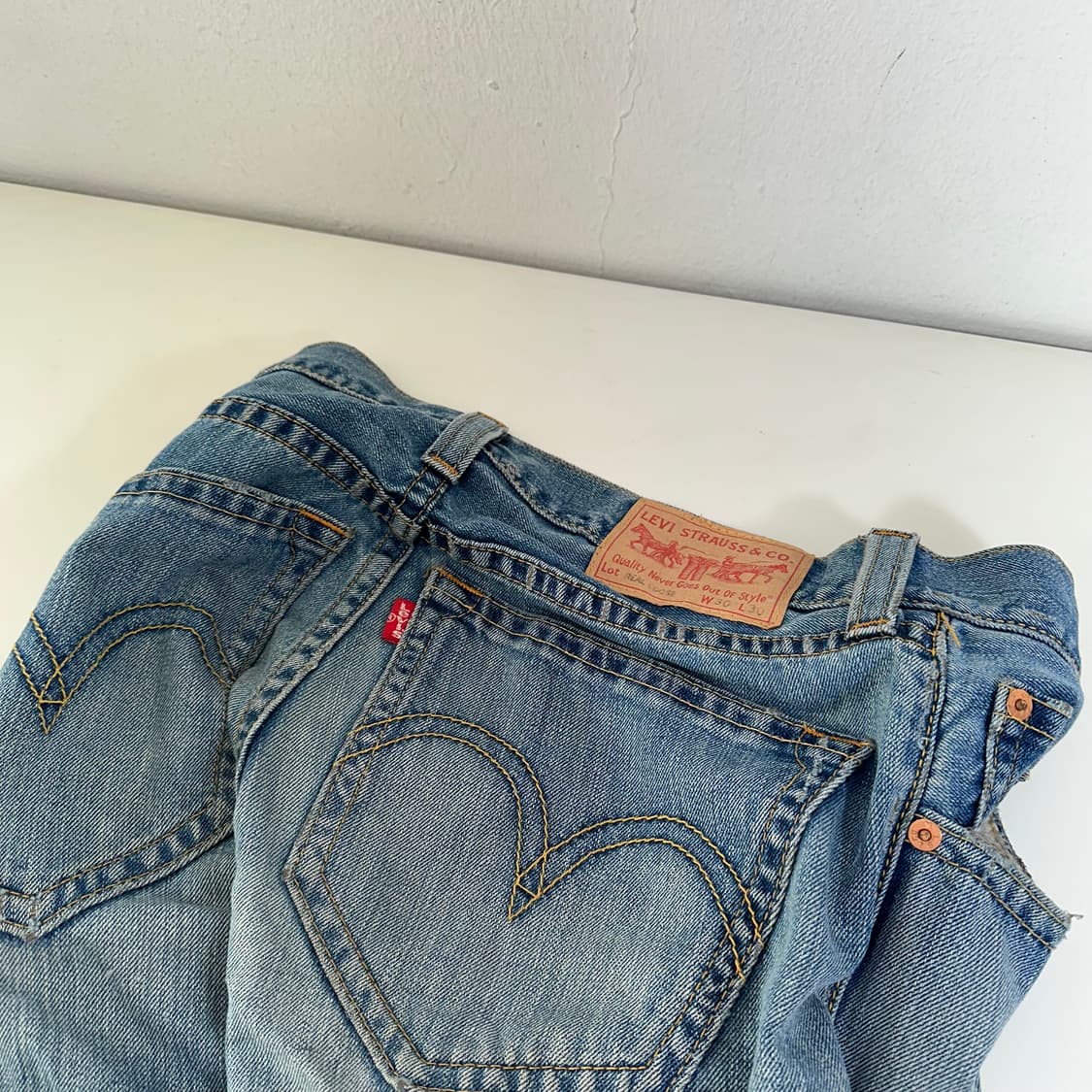 30 M 리바이스TYPE1 일자핏 워시드 데님팬츠 청바지 상품이미지1