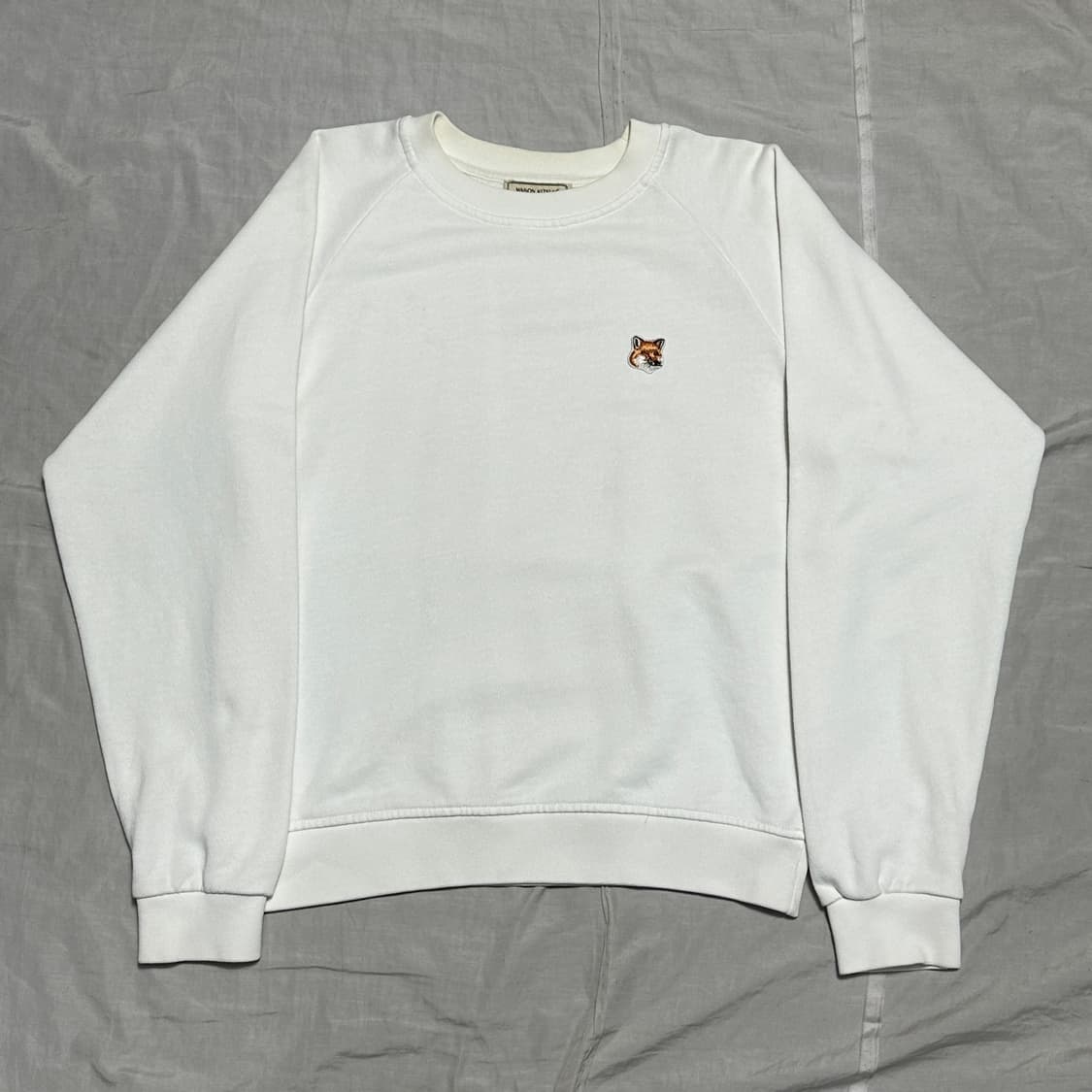 S 메종키츠네 여우 로고 화이트 맨투맨 상품이미지2