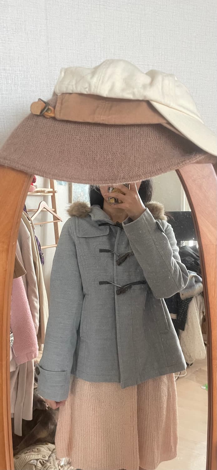 모리걸 빈티지 어스뮤직 퍼 숏떡코 상품이미지5