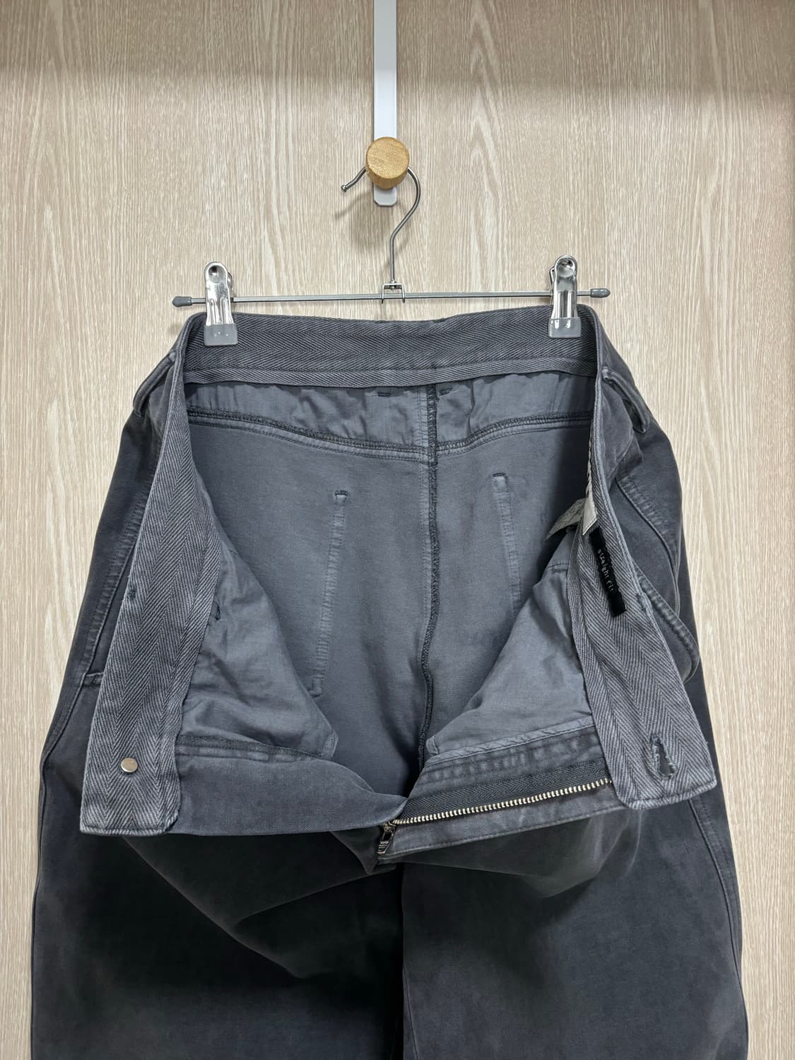 타임옴므 브러시드 워싱 스트레이트 팬츠86(34)/다크그레이 상품이미지4