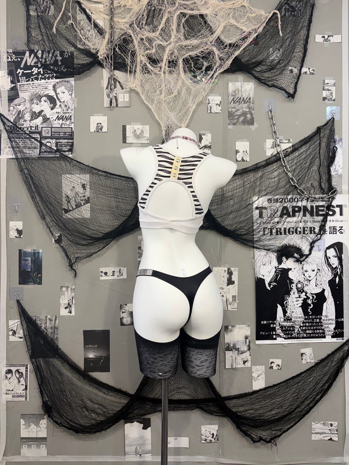 Gothic PUNK Skull Glitter Tank top 상품이미지4