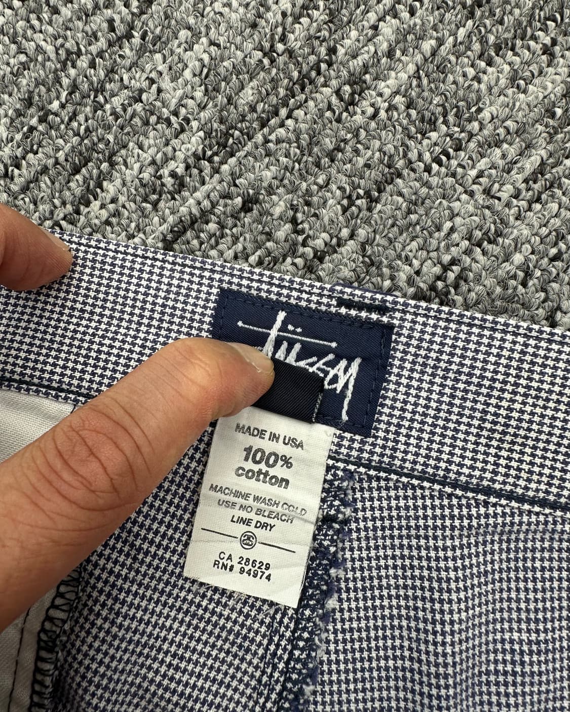 (30)스투시 USA 체크반바지-M958 상품이미지3