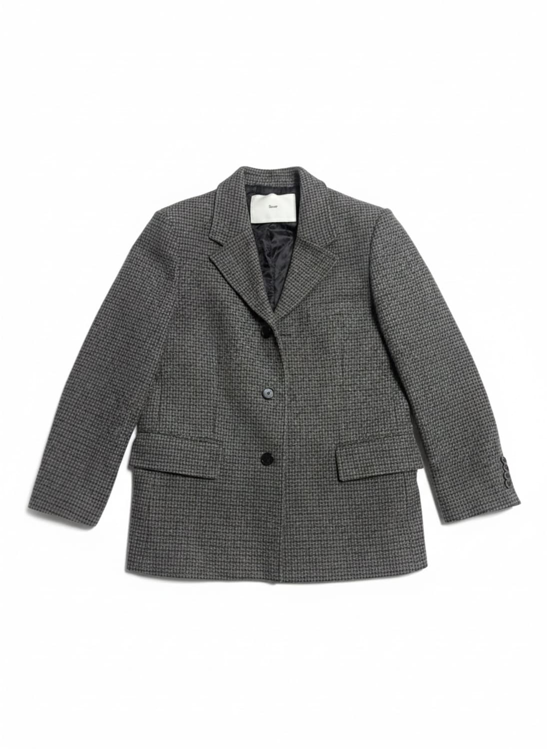던스트 UNISEX 3버튼 헤비 울 자켓 (체크) 상품이미지1