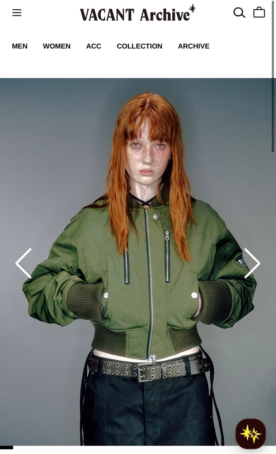 베이컨트아카이브 카키 봄버 상품이미지1