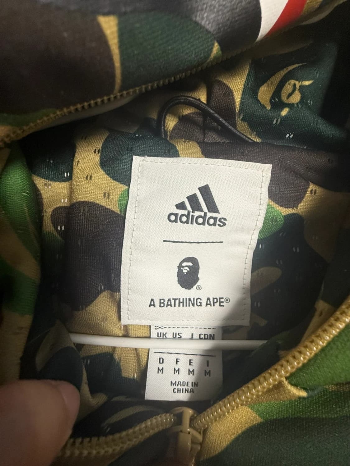 베이프X아디다스 콜라보 후드집업 상품이미지3