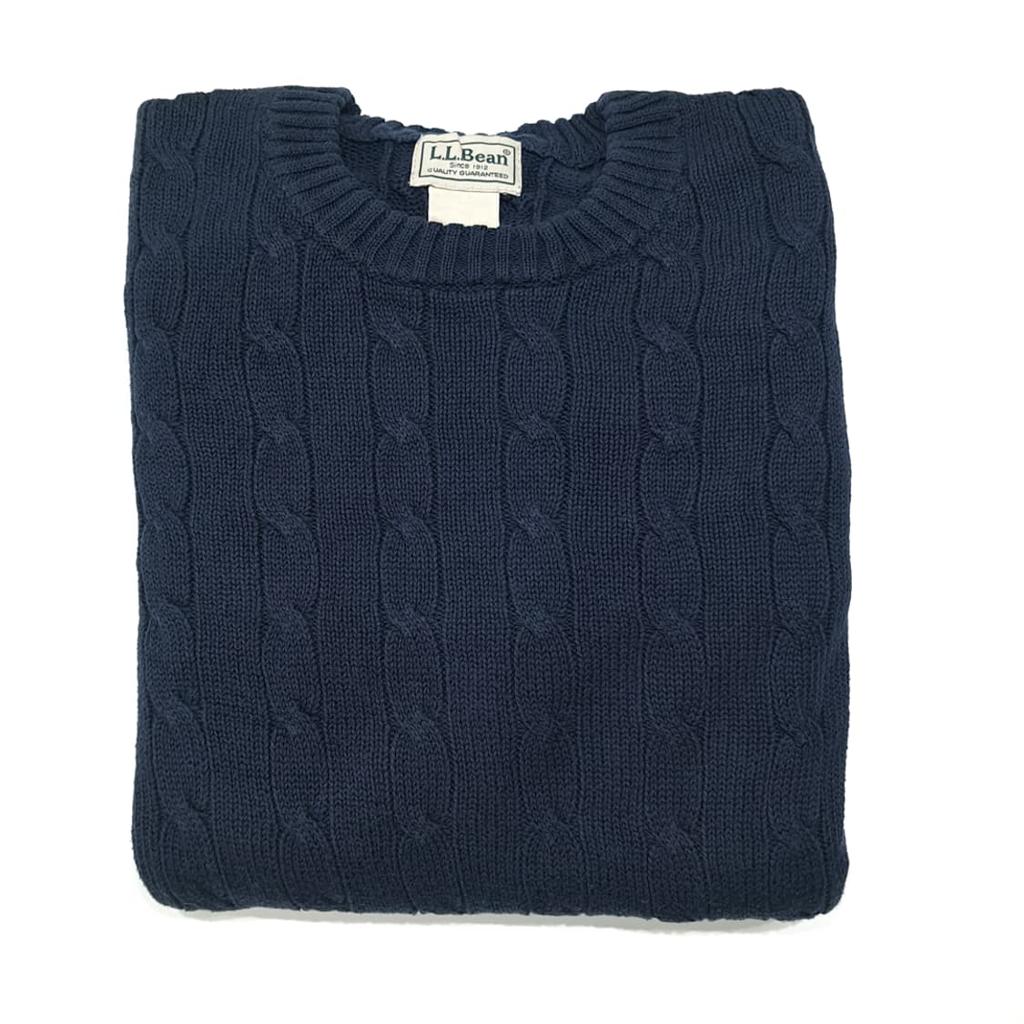 CL315 S 엘엘빈 00s 코튼 케이블 네이비 니트 스웨터 상품이미지7