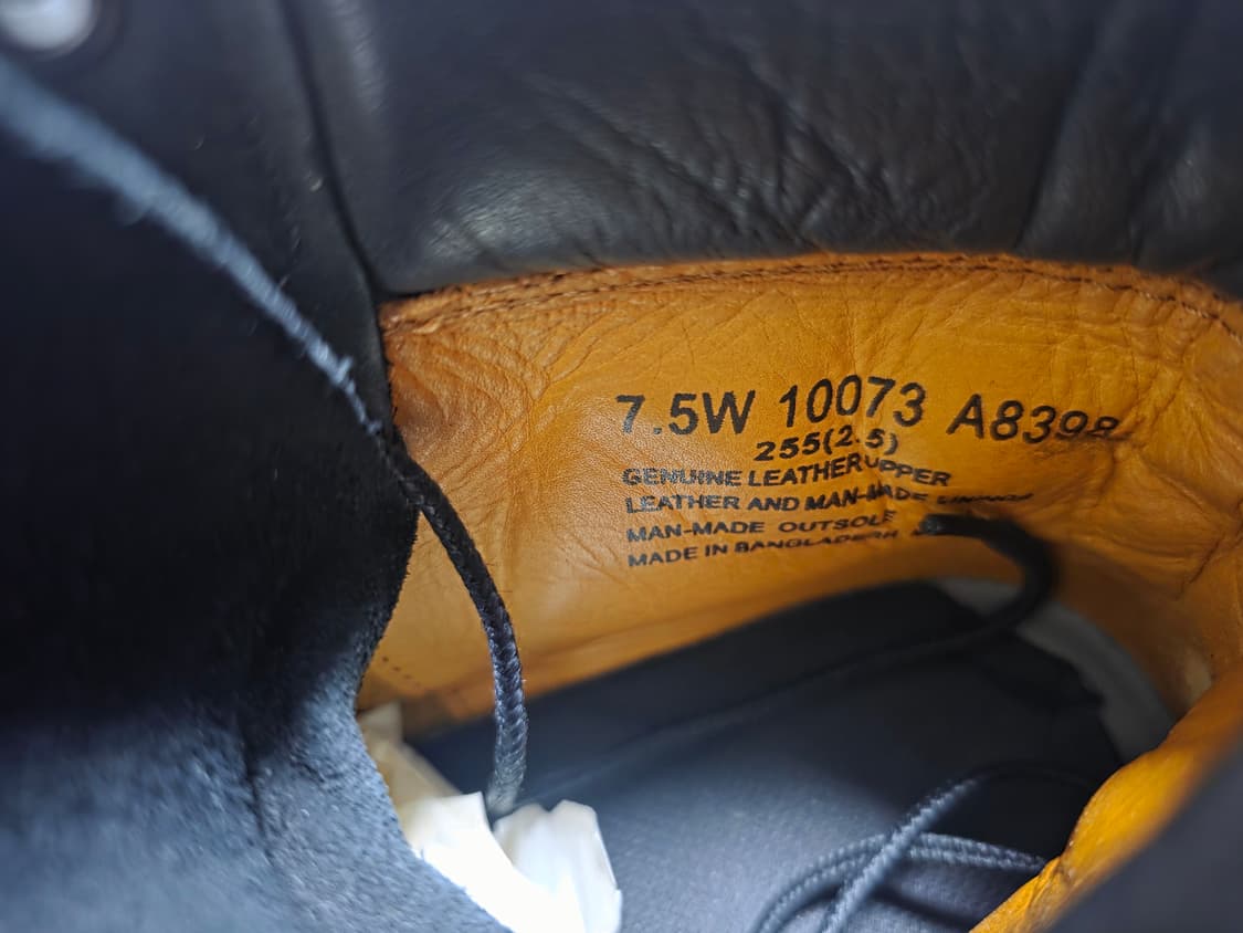 팀버랜드 6인치 워터프루프 프리미엄 블랙부츠(255~260) 상품이미지8